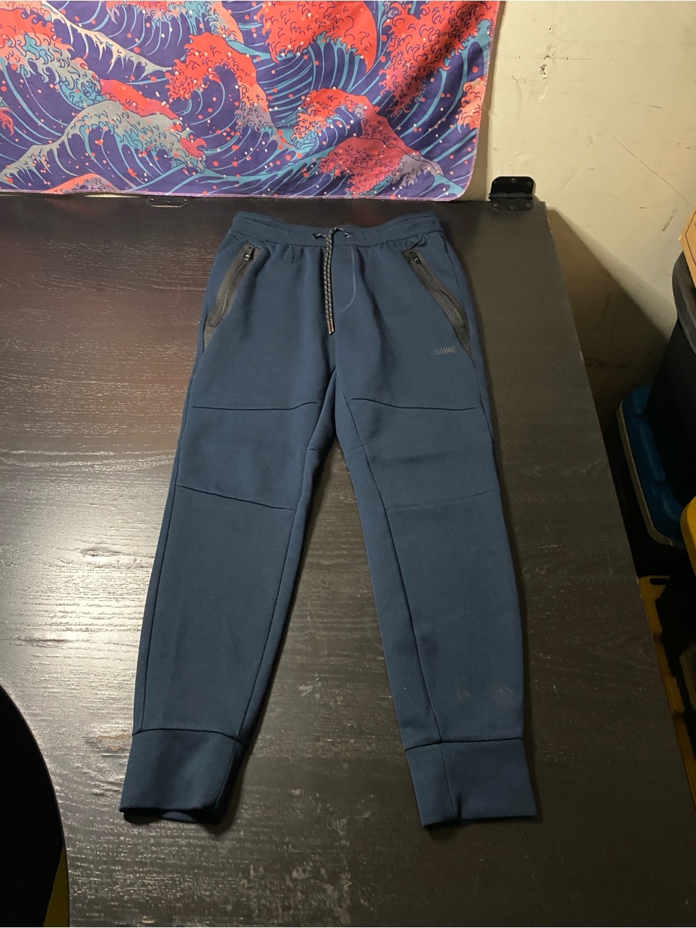 American Eagle Outfitters Navy Blue Tech Joggers